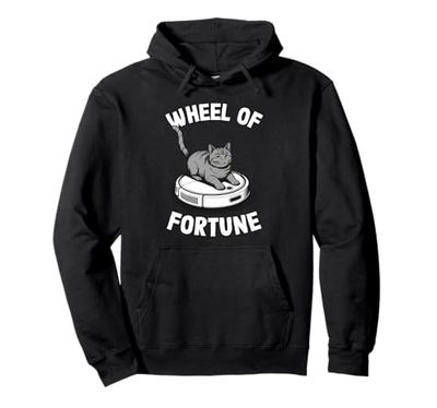 Wheel Of Fortune Robot Vacuum Cleaner Funny Cat Pullover Hoodie