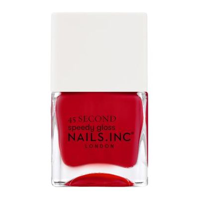 Nails Inc - MAYFAIR MADE ME DO IT Vernis à ongles Quick Drying - Rouge vif - Séchage rapide 45 secondes - Renforcement ongles avec hexanal, calcium, magnésium - Cruelty Free - Manucure parfait