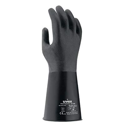 Uvex Guanti Butyle-glove,Profabutyl B-05R Unisex 9,Nero