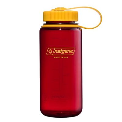 Nalgene vattenflaska – lättviktig hållbar tritan BPA-fri okrossbar flaska för backpacking, vandring, gym, 473 g, bred mun, Laker