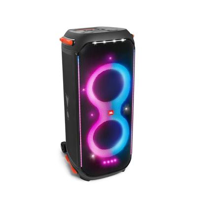 JBL PartyBox710 – Enceinte de Soirée Bluetooth portable au basses profondes avec lumières intégrées – Design étanche IPX4 – Roues robustes – Noir