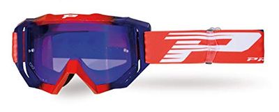 PROGRIP zonnebril 3200FL rood/blauw met krasbestendige lens/anti-fog, meerlaags, 3246 blauw