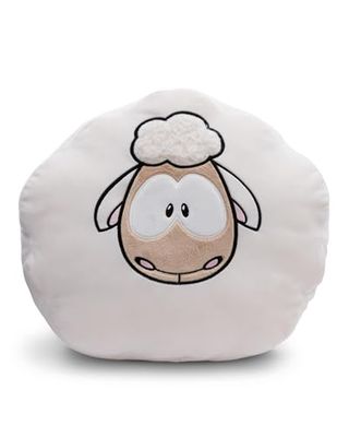 NICI Coussin en Peluche Mouton 35x33cm Blanc - Coussin en Peluche Doux pour Les garçons, Les Filles, Les bébés - idéal pour la Maison, la Maternelle ou en déplacement - 49921