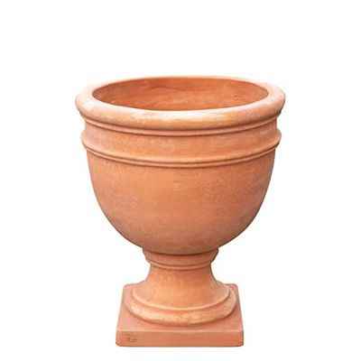 Biscottini Vaso in Terracotta Toscana 87,5x77x77 cm - Vasi Terracotta Grandi da Esterno e Interno - Vaso da Esterno Grande Made in Italy