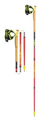 LEKI ULTRATRAIL FX.ONE - Bastone pieghevole, misura 135 cm, colore: Rosso