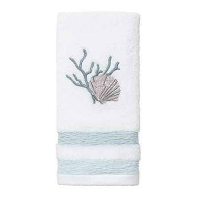 Avanti Linens Coastal Terrazzo Collection Serviette en Coton Multicolore