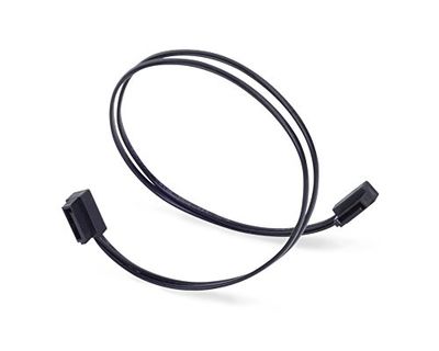 SilverStone Technology CP11B-300 SST-CP11B-300 Câble SATA Ultra Fin 6 Go/s latéral à 90 degrés avec connecteurs personnalisés à Profil Bas 300 mm