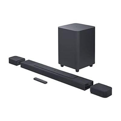 JBL Bar 1000 in zwart - Soundbar met afneembare surround-luidsprekers, draadloze subwoofer, MultiBeam, Dolby Atmos, DTS:X en Wi-Fi