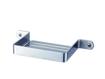 Haceka Porta Sapone IXI in Filo Ottico, Acciaio Inossidabile, Argento, 15 x 15 x 9 cm