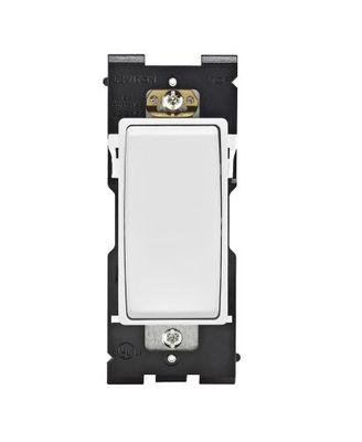 Leviton Renu RE153-WW - Interruttore per applicazioni a 3 vie, 15A-120/277VAC, colore: Bianco su Bianco