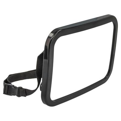 Dooky - Espejo retrovisor para coche para bebé 360° - Espejo retrovisor para niños y bebés, espejo retrovisor inastillable, espejo trasero - Apto para todos los reposacabezas, gran campo de visión:
