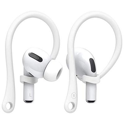 StyleDesign, Gancio per le orecchie – Compatibile con Apple AirPods Pro e AirPods 2, 1 supporto per le orecchie – perfetto per sport e attività all'aperto, trasparente