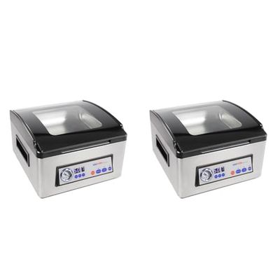 SousVideTools | IV300 Chamber Vacuum Sealer | Sous Vide Cooking | 30 cm Bag Sealing Bar | Food Vacuum Machine | Domestic Use (Pack of 2)