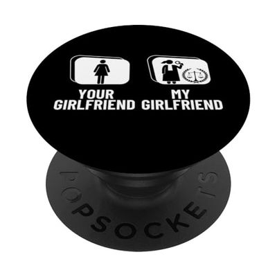 Abogado Tu Novia Mi Novia Abogado Divertido PopSockets PopGrip Adhesivo