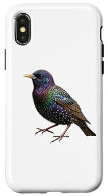 Starling Bird Lover Birdwatcher Birding Biologist Case for iPhone X/XS
