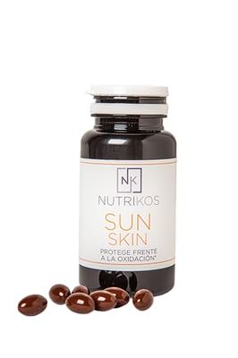 Nutrikos Sun Skin - Suplemento para la Protección de la Piel - Fórmula Antioxidante para Cuidado Solar - 60 Cápsulas