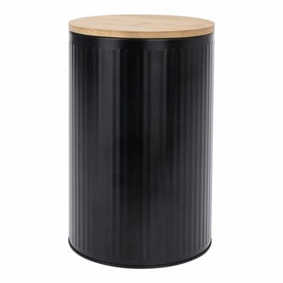 BigBuy Home Black Bamboo Pot 10 x 10 x 15.5 cm 1 L