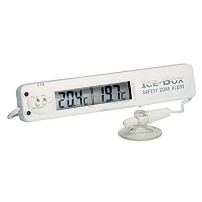 Hygiplas Thermomètre pour réfrigérateur et congélateur avec alarme 135 x 26 mm