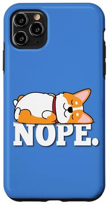Funny Kawaii Kids NOPE Pembroke Welsh Corgi Dog Lover Custodia per iPhone 11 Pro Max