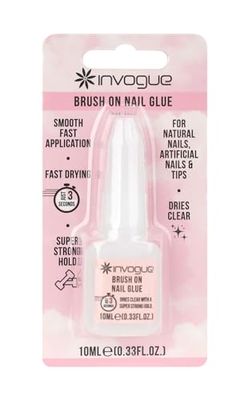 Invogue Penseel op nagellijm 10 ml