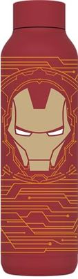 Quokka Botella Termo Acero Inoxidable Solid FireBrick Red 630 ML Iron Man