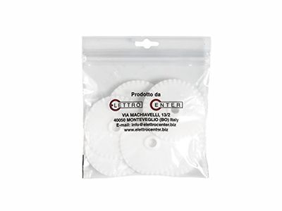 Lame Ricambio Kit Dentate per Rullo Elettro Center, Pom, Bianco, 7 unità