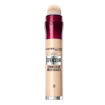 Maybelline New York Anti-cernes/correteur fluide, Instant Anti-Idade L'Effaceur 01 bege rosa, 6,8 ml
