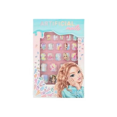 Depesche 12685 TOPModel Beauty and Me- Ongles artificiels Autocollants dans de Nombreux Designs et Motifs, 24 Faux Ongles Plats de différentes Tailles