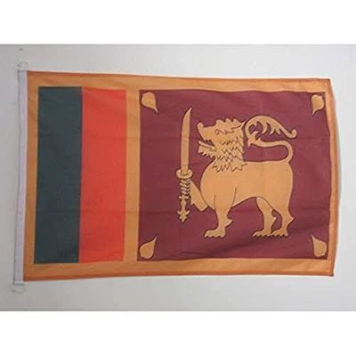 AZ FLAG Pavillon Nautique Sri Lanka 45x30cm - Drapeau de Bateau sri lankais 30 x 45 cm