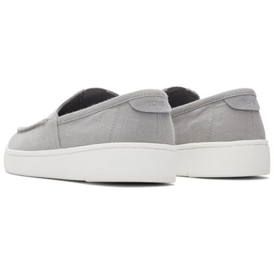 TOMS TRVL Lite Loafer, Mocasín Hombre, Ultimate Grey Recycled Cotton Slubby Woven, 48 EU