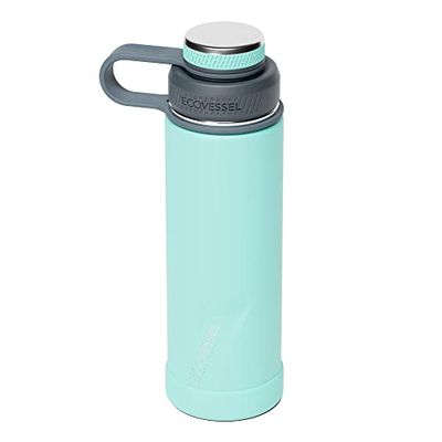 ECOVESSEL Boulder-20oz trippelisolerad rostfritt stål varm eller kall dricksflaska, Aqua Breeze