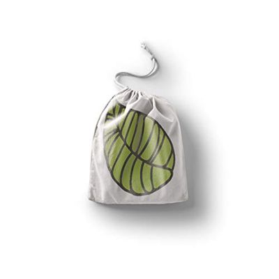 Bonamaison Printed Cotton Produce Bag with Drawstring, Reusable Grocery Bag, Biodegradable Eco-Friendly Bags, Travel Pouch, Sachet Bags, Shopping Bag, Eco Friendly, Foldable, Size: 40x50 Cm