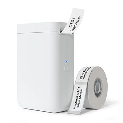 NIIMBOT D101 labelprinter, handheld thermo met plakband, eenvoudig te printen, 15 tot 25 mm breedte, inktloos voor schoolnaam, kabeletiketten, prijskaarten