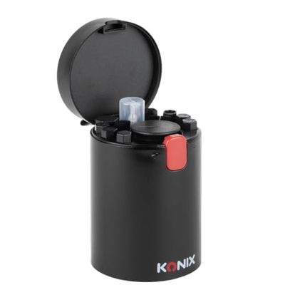 Konix Kit de limpieza multifuncional 19 en 1 para cámaras, teclados, auriculares, ordenadores, smartphones y tabletas - Negro