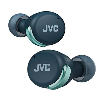 JVC Auriculares Inalámbricos Cancelación de Ruido - Compact True Wireless Earbuds Bluetooth 5.2, Modo Baja Latencia, Batería con 21H de reproducción, Resistencia al Agua (IPX4) HA-Z330T-G (Verde)