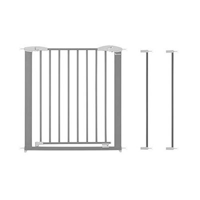 BADABULLE Barrière de Sécurité Safe et Lock Métal + 2 Extensions de 7 cm - Pour Ouverture de 88,5 à 95,5 cm