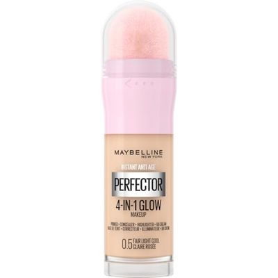 Maybelline New-York - Perfecteur de Teint Illuminateur 4-en-1 - Base/Correcteur/BB Crème/Enlumineur - Fond de Teint Instant Glow Perfector 4-in-1 - Teinte : Fair Light Cool (0.5) - 20 ml