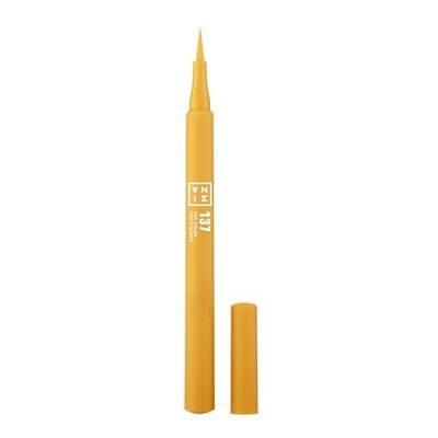 3INA MAKEUP - The Color Pen Eyeliner 137 - Giallo - 10h Lunga Durata - Penna Colorata Liquida Mat - Alta Pigmentazione - Vegan - Cruelty Free