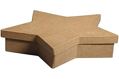 Rayher 67069000 pappm. Estrela caixa FSC recycled100%, 24 x 24 x 7 cm