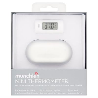 Munchkin Infrared Thermometer | Non-Contact Touchless for Baby Single Button LCD Display | Compact & Travel Friendly | Kids & Children Body Temperature with Fever Alert Baby Essentials
