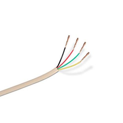 AISENS A143-0321 - Bobine de câble téléphonique 4C de 100 m, Couleur Beige