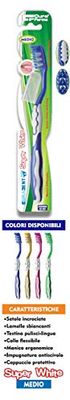 Care Farma Curadent Toothbrush with Nylon Bristles with Protective Cap and Non-Slip Grip 12 Pieces Assorted Colors - 300g