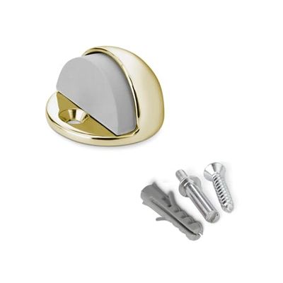 Zarivy Gold Metal Door Stop with Screw, Security and Stability for Doors in Homes and Offices.
