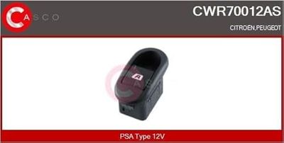Casco CWR70012AS Interrupteur lève-vitre Psa