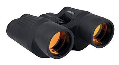 Barska X Trail Reverse Porro - Binocolo 8 x 42, con prisma di Porro, ingrandimento vario, ottiche rivestite, grandangolare, grandi obiettivi, armatura in gomma, impugnatura antiscivolo, custodia per