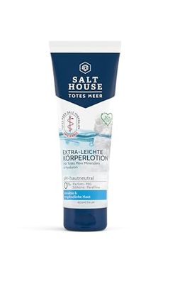 Salthouse Döda havet terapi extra mjuk kroppslotion, fuktgivande tack vare hyaluronsyra och urea, för smidig hud, 250 ml