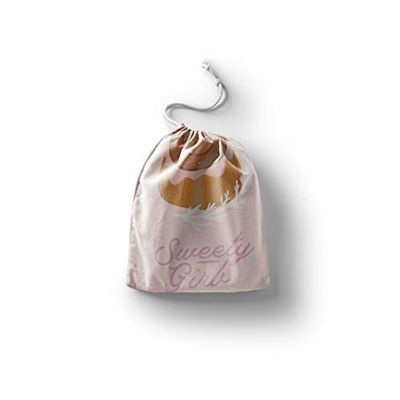 Bonamaison Printed Cotton Produce Bag with Drawstring, Reusable Grocery Bag, Biodegradable Eco-Friendly Bags, Travel Pouch, Sachet Bags, Shopping Bag, Eco Friendly, Foldable, Size: 20x30 Cm
