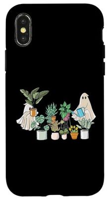 Ghosts Watering Plants Lover Plant Mom Halloween Plants Boo Case for iPhone X/XS