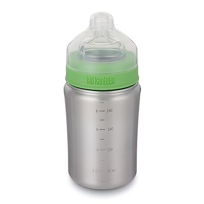 Klean Kanteen 1000277 kinderfles, 266 ml, mat zilver
