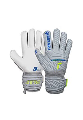 Reusch Attrakt fingerstöd för män, unisex målvaktshandskar med yttre söm snitt och greppbeläggning, lämplig för alla spelområden, fotbollshandskar med fingerskydd för vuxna